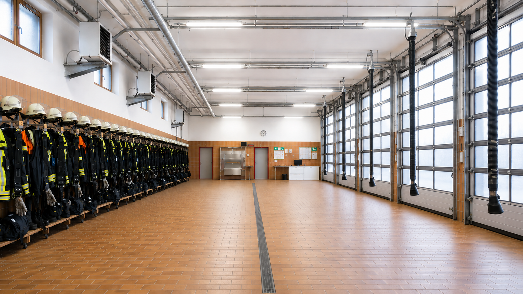Fahrzeughalle, Freiwillige Feuerwehr Isen