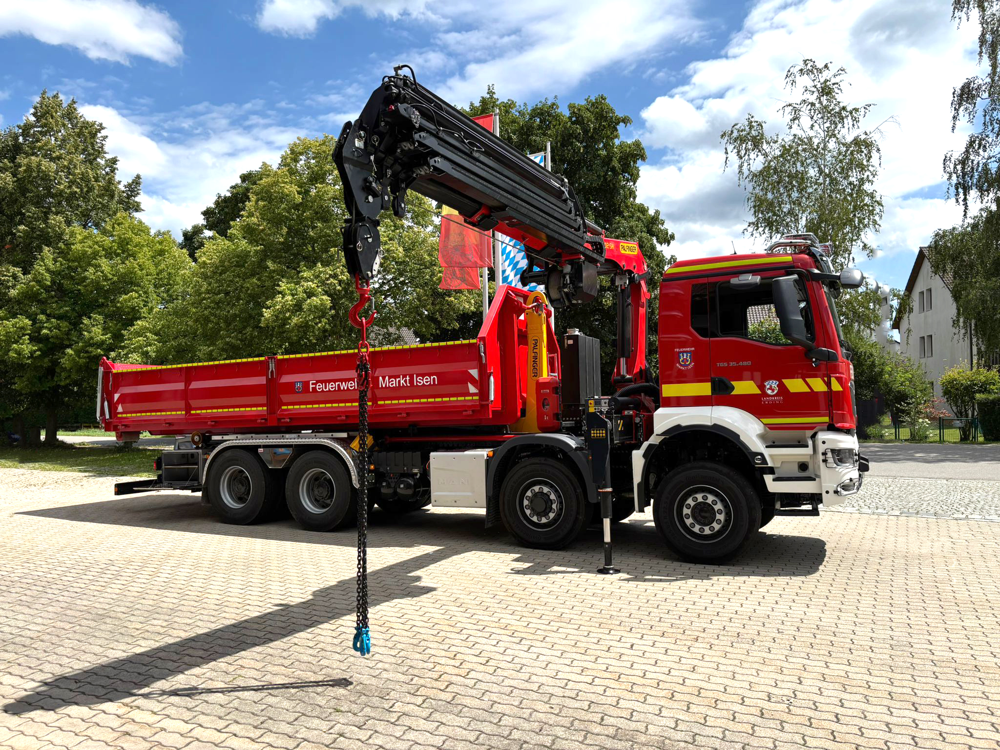 WLF-K (/), Wechselladerfahrzeug mit Kran, Freiwillige Feuerwehr Isen