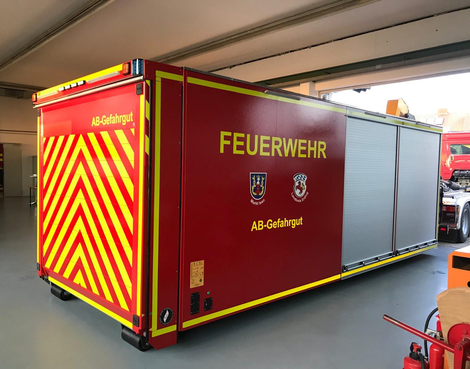 AB-Gefahrgut, Abrollbehälter Gefahrgut, Freiwillige Feuerwehr Isen